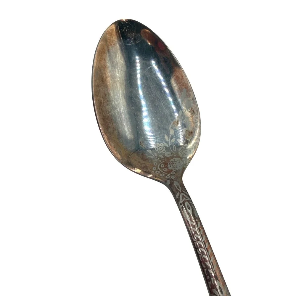 Mismatched Flatware Set‎ 31pc Copper Rose Gold Mixed Patterns